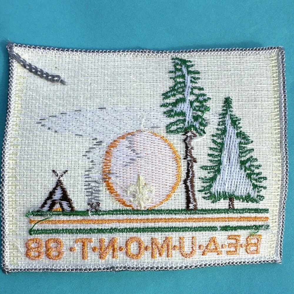 Boy Scouts Beaumont 1988 Camp Patch Embroidered Badge Single Unit